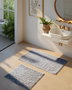 Mijölnir Juego de Alfombrillas de Baño Rabbit - Antracita (2 Piezas)